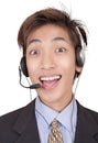 Enthusiast callcenter agent portrait