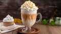 Irresistible White Frappuccino with Whipped Cream & Marshmallows - AI Generated