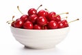 Enticing Cherries bowl. Generate Ai