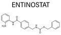 Entinostat molecule. Skeletal formula.