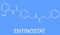 Entinostat molecule. Skeletal formula.