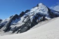 Entire north Face of the Dent d'Herens Royalty Free Stock Photo