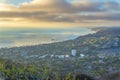 Entire view of the coastal area of La Jolla in San Diego, California Royalty Free Stock Photo