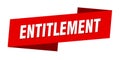 entitlement banner template. entitlement ribbon label.