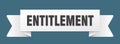 entitlement ribbon isolated on transparent background. entitlement ribbon Royalty Free Stock Photo