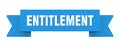 entitlement ribbon isolated on transparent background. entitlement ribbon Royalty Free Stock Photo