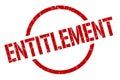 entitlement stamp Royalty Free Stock Photo