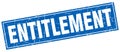 Entitlement square stamp