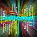 Entitlement tag cloud Royalty Free Stock Photo