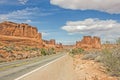 Entrada Sandstone Formations Royalty Free Stock Photo