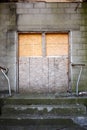 Entrance of an abandoned or unfinished building Royalty Free Stock Photo