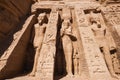 Entrance of Abu Simbel Temple Egypt Royalty Free Stock Photo