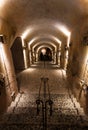 Entrance alley of Koutsoyannopoulos Winery and Wine Museum in Vothonas Royalty Free Stock Photo