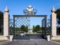 Entrance of the American Military Cemetery in Nettuno Royalty Free Stock Photo
