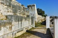 Entrance of Ancient amphitheater in the archeological area of Philippi, Greece Royalty Free Stock Photo