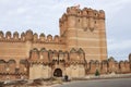 Entrance of the ancient Castillo de Coca near the village Coca, Spain Royalty Free Stock Photo