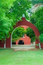 Entrance arch of a Tecoh farm Royalty Free Stock Photo