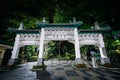 Entrance arch to the Chinese Garden at Rizal Park at night, in E