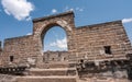 Entrance arch to watchtower platform, Great Wall of China Royalty Free Stock Photo