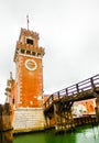 Entrance of the Arsenale. Venice, Italy Royalty Free Stock Photo