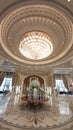 Entrance atrium interior at Ritz Carltone Hotel in Riyadh