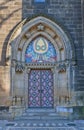 Entrance of Basilica of St Peter and St Paul in Vysehrad Royalty Free Stock Photo