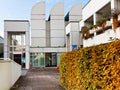 Entrance of Bauhaus Archive building in Berlin