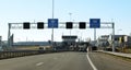 Entrance of the Benelux tunnel in vlaardingen on motorway A4