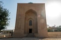 The entrance of Bibi-Khanim Mausoleum in Samarkand, Uzbekistan, Historic buildings. grave of Amir Temur, Tamerlane's