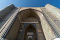 The entrance of Bibi-Khanim Mausoleum in Samarkand, Uzbekistan, Historic buildings. grave of Amir Temur, Tamerlane's