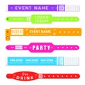 Entrance bracelet at concert zone, performing party, dancing club, music festivals, private areas, hospitals and health