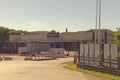 Entrance in brewery of the Krusovice beer