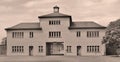 Entrance camp of Sachsenhausen nazi camp Royalty Free Stock Photo