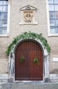 Entrance of the Capuchin church. Ostend, Belgium