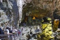 Entrance of Castellana caves in southern Italy