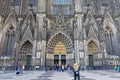 Entrance of the cathedral of Cologne or High Cathedral of Saint Peter