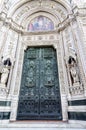 Entrance of the cathedral of Florence