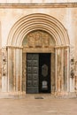 Entrance. Cathedral of St Anastasia. Zadar. Croatia. Royalty Free Stock Photo