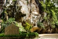 Entrance of cave Wat Suwan Khuha temple in Phang-nga