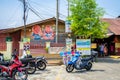 Entrance of the Chew Jetty, it is one of the UNESCO World Heritage Site in Penang.People can seen walking and exploring around Royalty Free Stock Photo