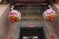 Entrance at Chinese temple Royalty Free Stock Photo