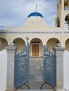 Entrance of church in Santorini Royalty Free Stock Photo