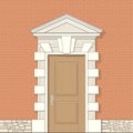 Entrance in classic style Royalty Free Stock Photo