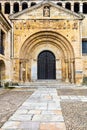 Santa Juliana Collegiate church entrance. Santillana del Mar, Cantabria, Spain