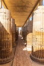 Entrance colonnade corridor to complex of the Djoser Step Pyramid at the Saqqara Necropoli