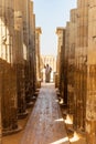 Entrance colonnade corridor to complex of the Djoser Step Pyramid at the Saqqara Necropolis
