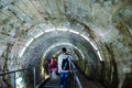 Entrance corridor in the salt mine Turda, Cluj, Ro Royalty Free Stock Photo