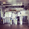 Entrance of cta station Royalty Free Stock Photo