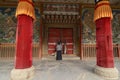 Entrance door of a Buddhist temple