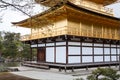 Entrance door in building of Kinkaku-ji temple the Golden Pavilion. Kinkaku ji shrine is in summer in Kyoto, Japan Royalty Free Stock Photo